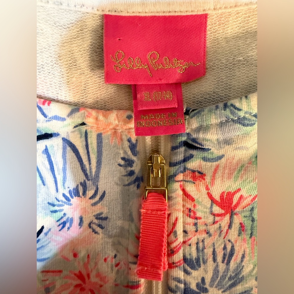 Lilly Pulitzer Kids Dress/Swim cover up in Pink and Blue Floral - Picture 2 of 2